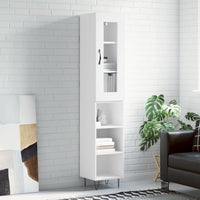 Thumbnail for Highboard Weiß 34,5x34x180 cm Holzwerkstoff
