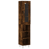 Thumbnail for Highboard Räuchereiche 34,5x34x180 cm Holzwerkstoff