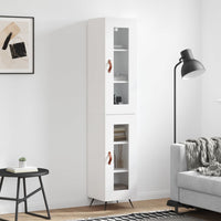 Thumbnail for Highboard Weiß 34,5x34x180 cm Holzwerkstoff