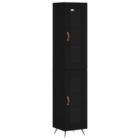 Thumbnail for Highboard Schwarz 34,5x34x180 cm Holzwerkstoff