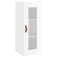 Thumbnail for Highboard Hochglanz-Weiß 34,5x34x180 cm Holzwerkstoff