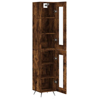 Thumbnail for Highboard Räuchereiche 34,5x34x180 cm Holzwerkstoff