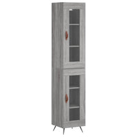 Thumbnail for Highboard Grau Sonoma 34,5x34x180 cm Holzwerkstoff