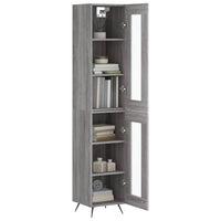 Thumbnail for Highboard Grau Sonoma 34,5x34x180 cm Holzwerkstoff