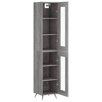 Thumbnail for Highboard Grau Sonoma 34,5x34x180 cm Holzwerkstoff