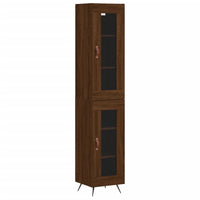 Thumbnail for Highboard Braun Eichen-Optik 34,5x34x180 cm Holzwerkstoff