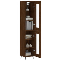 Thumbnail for Highboard Braun Eichen-Optik 34,5x34x180 cm Holzwerkstoff