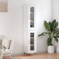 Thumbnail for Highboard Weiß 34,5x34x180 cm Holzwerkstoff