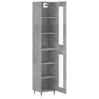 Thumbnail for Highboard Betongrau 34,5x34x180 cm Holzwerkstoff