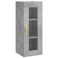 Thumbnail for Highboard Betongrau 34,5x34x180 cm Holzwerkstoff