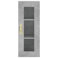 Thumbnail for Highboard Betongrau 34,5x34x180 cm Holzwerkstoff