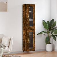 Thumbnail for Highboard Räuchereiche 34,5x34x180 cm Holzwerkstoff