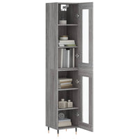 Thumbnail for Highboard Grau Sonoma 34,5x34x180 cm Holzwerkstoff
