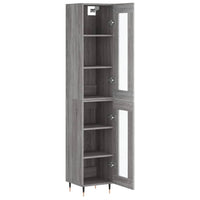 Thumbnail for Highboard Grau Sonoma 34,5x34x180 cm Holzwerkstoff