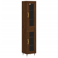 Thumbnail for Highboard Braun Eichen-Optik 34,5x34x180 cm Holzwerkstoff