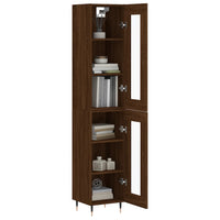 Thumbnail for Highboard Braun Eichen-Optik 34,5x34x180 cm Holzwerkstoff