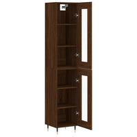 Thumbnail for Highboard Braun Eichen-Optik 34,5x34x180 cm Holzwerkstoff