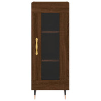 Thumbnail for Highboard Braun Eichen-Optik 34,5x34x180 cm Holzwerkstoff