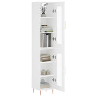 Thumbnail for Highboard Weiß 34,5x34x180 cm Holzwerkstoff