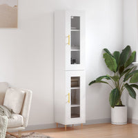 Thumbnail for Highboard Weiß 34,5x34x180 cm Holzwerkstoff