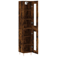 Thumbnail for Highboard Räuchereiche 34,5x34x180 cm Holzwerkstoff