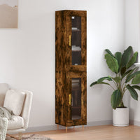 Thumbnail for Highboard Räuchereiche 34,5x34x180 cm Holzwerkstoff