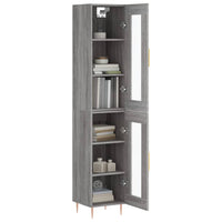 Thumbnail for Highboard Grau Sonoma 34,5x34x180 cm Holzwerkstoff