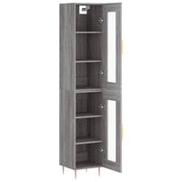 Thumbnail for Highboard Grau Sonoma 34,5x34x180 cm Holzwerkstoff