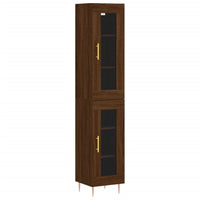 Thumbnail for Highboard Braun Eichen-Optik 34,5x34x180 cm Holzwerkstoff