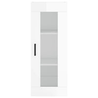 Thumbnail for Highboard Hochglanz-Weiß 34,5x34x180 cm Holzwerkstoff