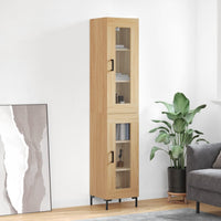 Thumbnail for Highboard Sonoma-Eiche 34,5x34x180 cm Holzwerkstoff