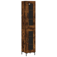 Thumbnail for Highboard Räuchereiche 34,5x34x180 cm Holzwerkstoff