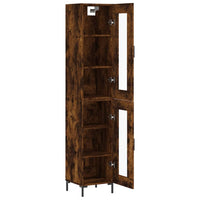 Thumbnail for Highboard Räuchereiche 34,5x34x180 cm Holzwerkstoff