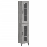 Thumbnail for Highboard Grau Sonoma 34,5x34x180 cm Holzwerkstoff
