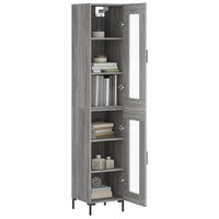 Thumbnail for Highboard Grau Sonoma 34,5x34x180 cm Holzwerkstoff