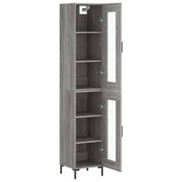 Thumbnail for Highboard Grau Sonoma 34,5x34x180 cm Holzwerkstoff