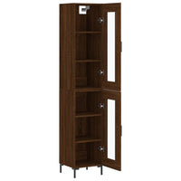Thumbnail for Highboard Braun Eichen-Optik 34,5x34x180 cm Holzwerkstoff