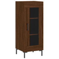Thumbnail for Highboard Braun Eichen-Optik 34,5x34x180 cm Holzwerkstoff