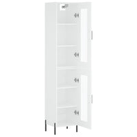 Thumbnail for Highboard Weiß 34,5x34x180 cm Holzwerkstoff