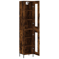 Thumbnail for Highboard Räuchereiche 34,5x34x180 cm Holzwerkstoff