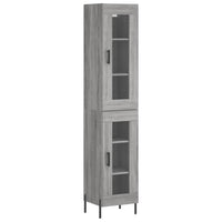 Thumbnail for Highboard Grau Sonoma 34,5x34x180 cm Holzwerkstoff