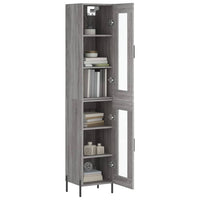 Thumbnail for Highboard Grau Sonoma 34,5x34x180 cm Holzwerkstoff