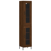 Thumbnail for Highboard Braun Eichen-Optik 34,5x34x180 cm Holzwerkstoff