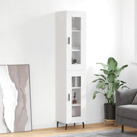 Thumbnail for Highboard Weiß 34,5x34x180 cm Holzwerkstoff