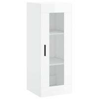 Thumbnail for Highboard Hochglanz-Weiß 34,5x34x180 cm Holzwerkstoff