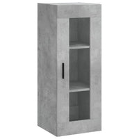 Thumbnail for Highboard Betongrau 34,5x34x180 cm Holzwerkstoff