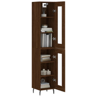 Thumbnail for Highboard Braun Eichen-Optik 34,5x34x180 cm Holzwerkstoff
