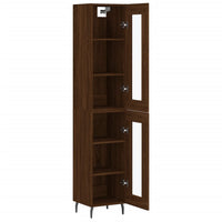Thumbnail for Highboard Braun Eichen-Optik 34,5x34x180 cm Holzwerkstoff