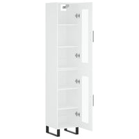 Thumbnail for Highboard Weiß 34,5x34x180 cm Holzwerkstoff