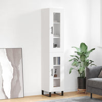 Thumbnail for Highboard Weiß 34,5x34x180 cm Holzwerkstoff